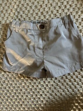 Kids Cotton Blend Gray Shorts with Elastic Back Waist